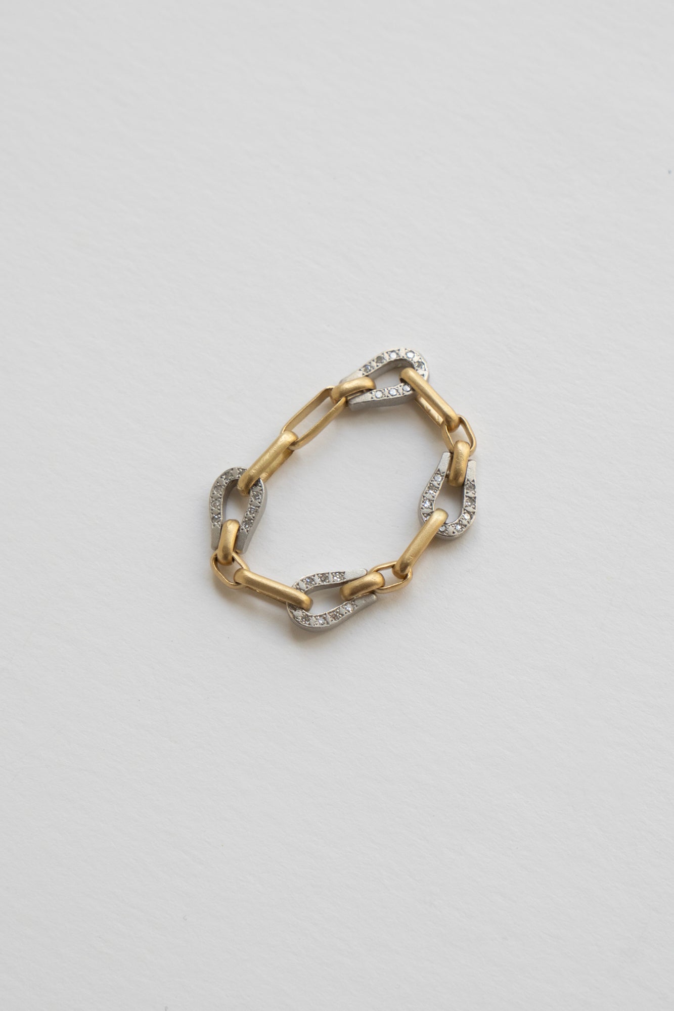 MONAKAjewellery Bond Chain Diamond Ring /K18YG&PT900