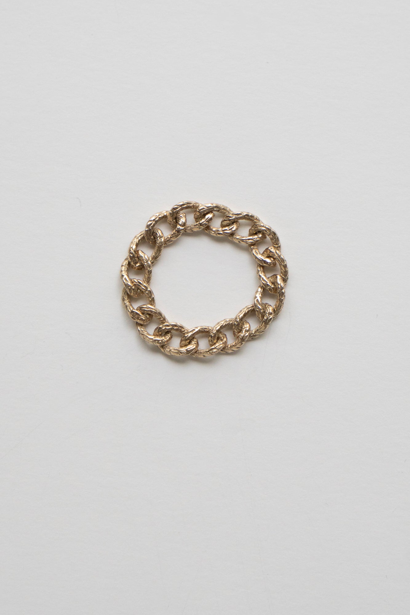 simmon Knit Chain Ring Narrow K10