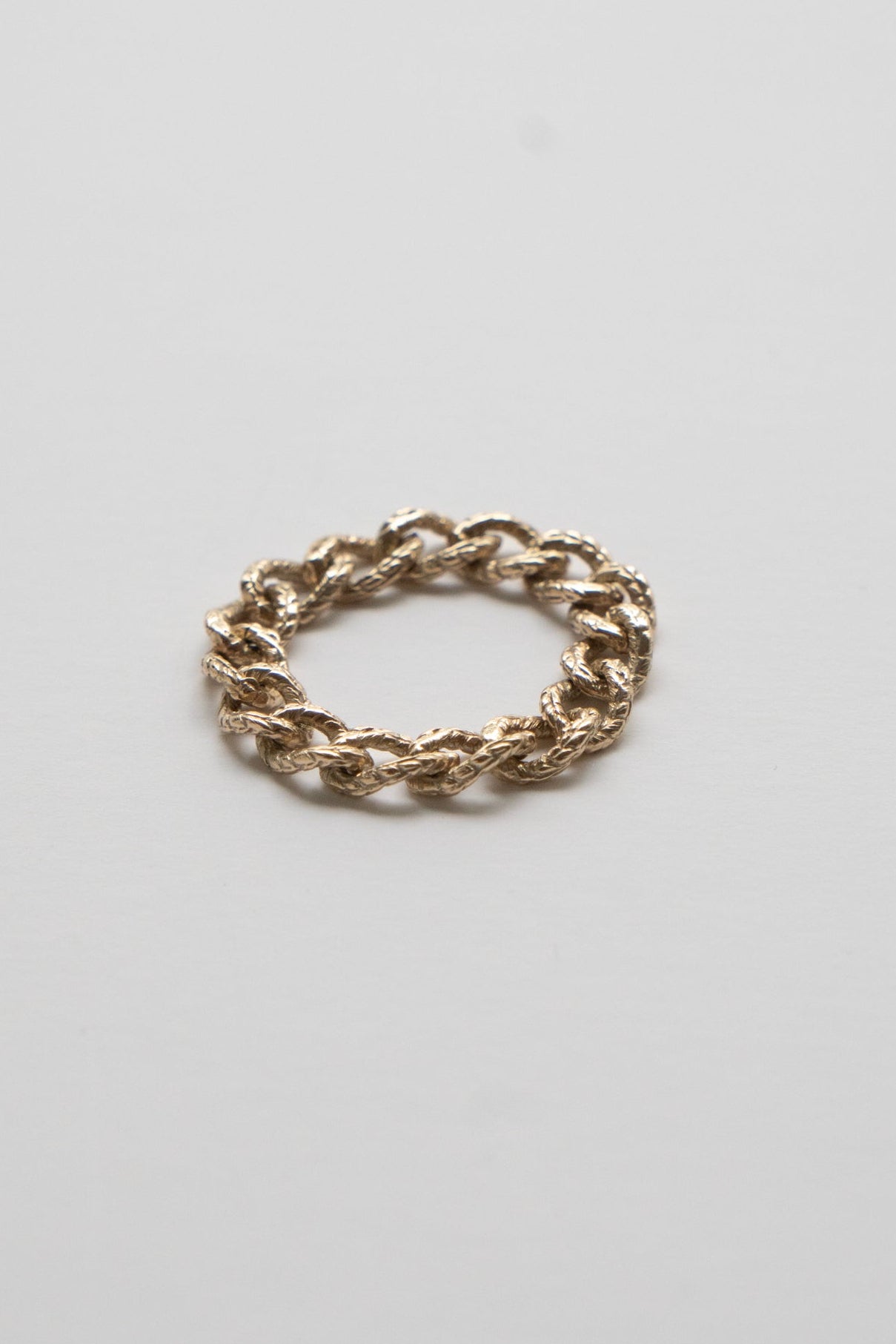 simmon Knit Chain Ring Narrow K10