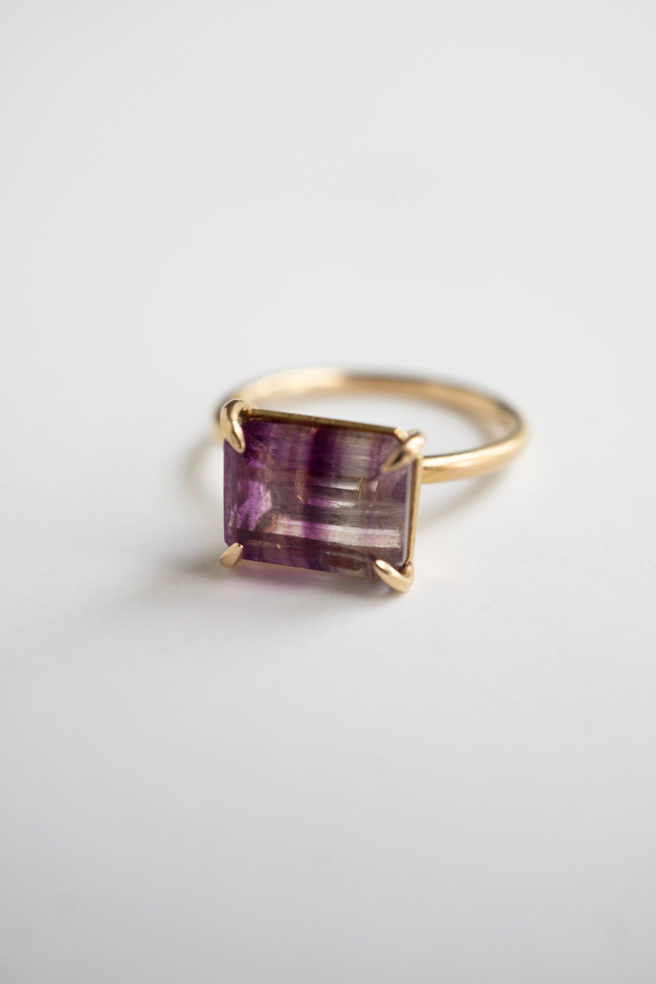 bohem Fluorite Ring Pink /K10