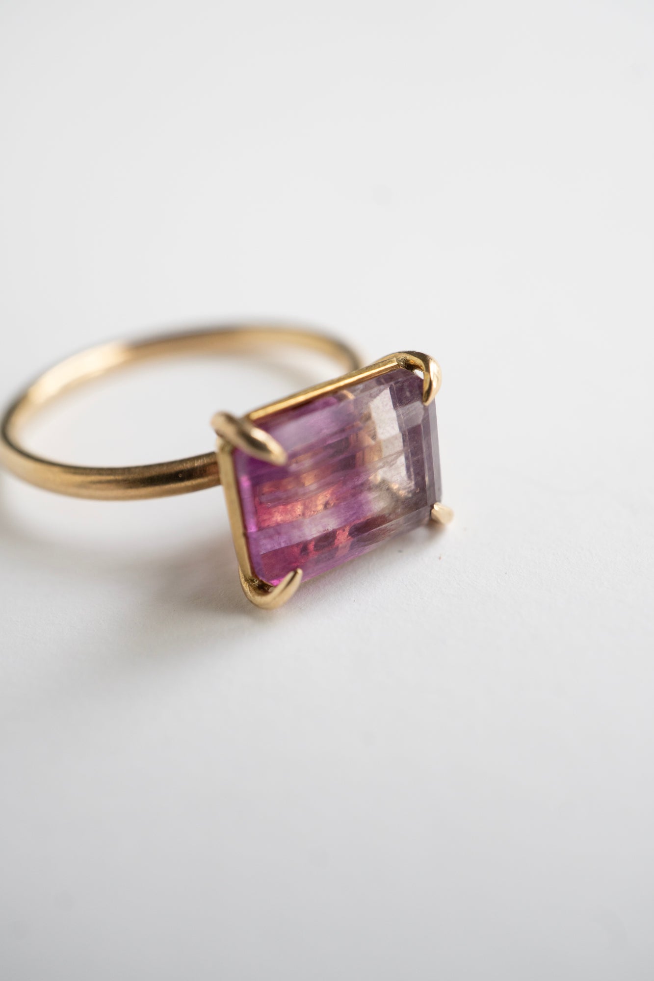 bohem Fluorite Ring Pink /K10