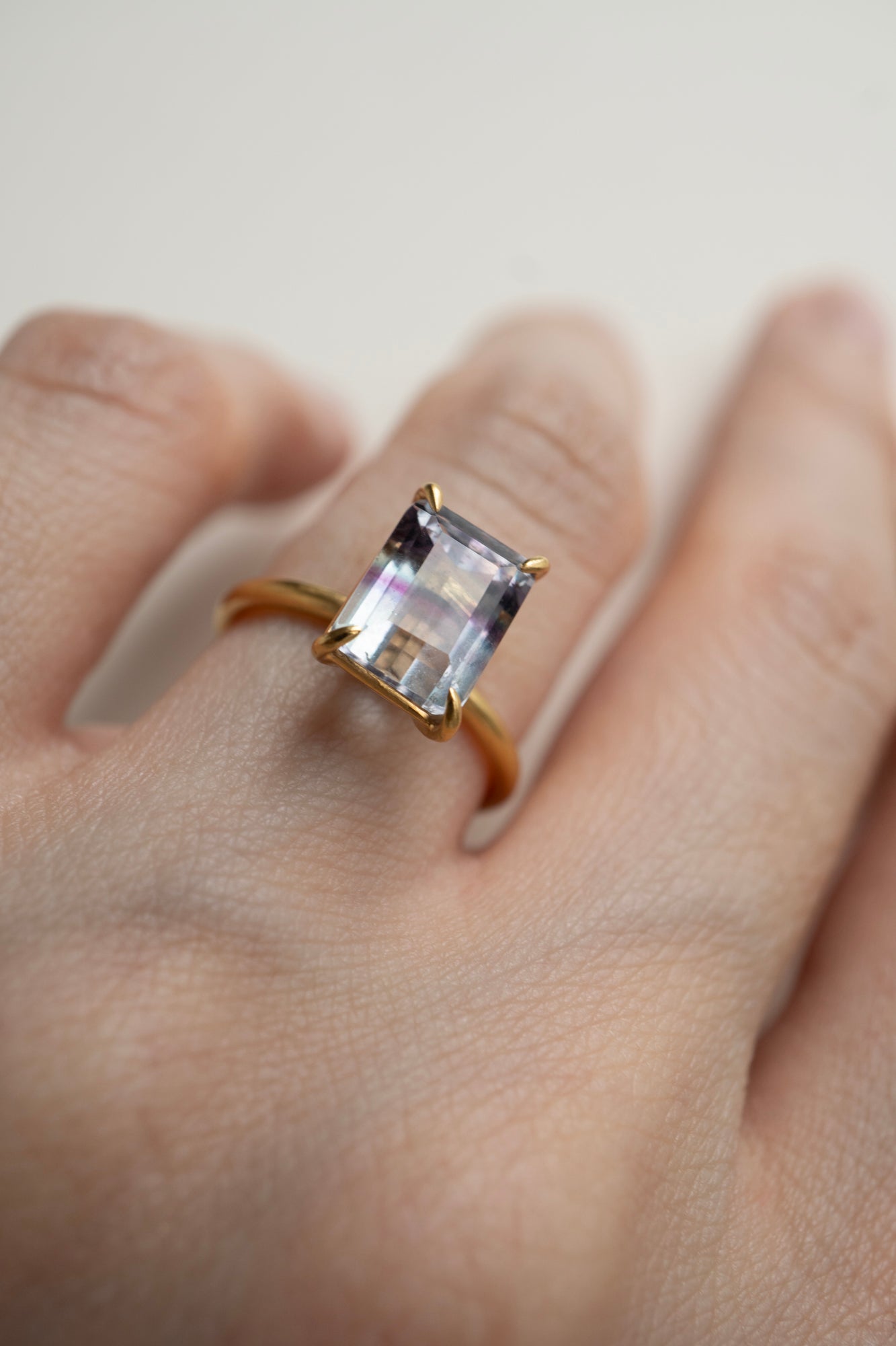 bohem Fluorite Ring Blue /K10