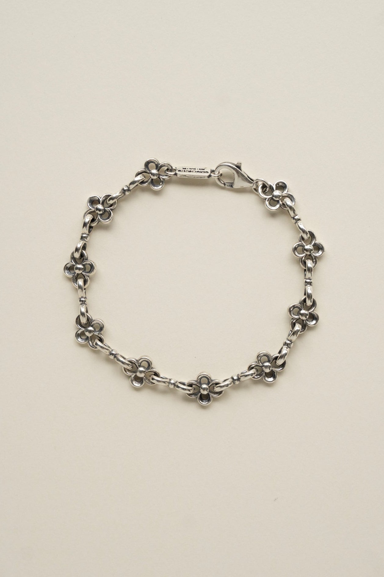 Gerochristo The Flower Chain Bracelet /Silver