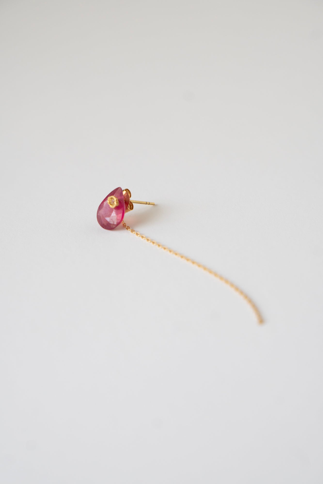 MONAKAjewellery flat Ruby pierce /K18