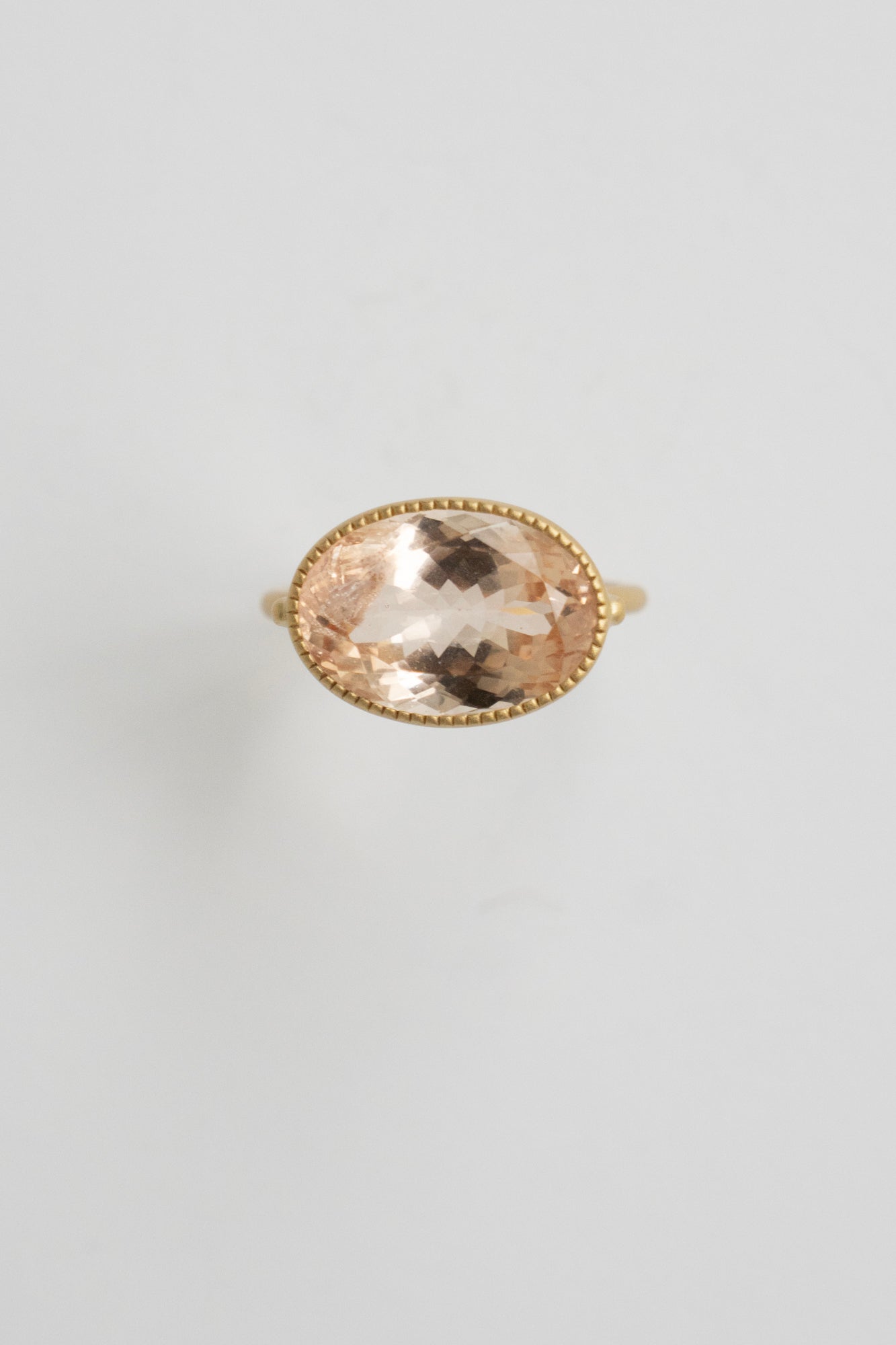 MONAKA jewellery Milgrain Morganite Ring /K18