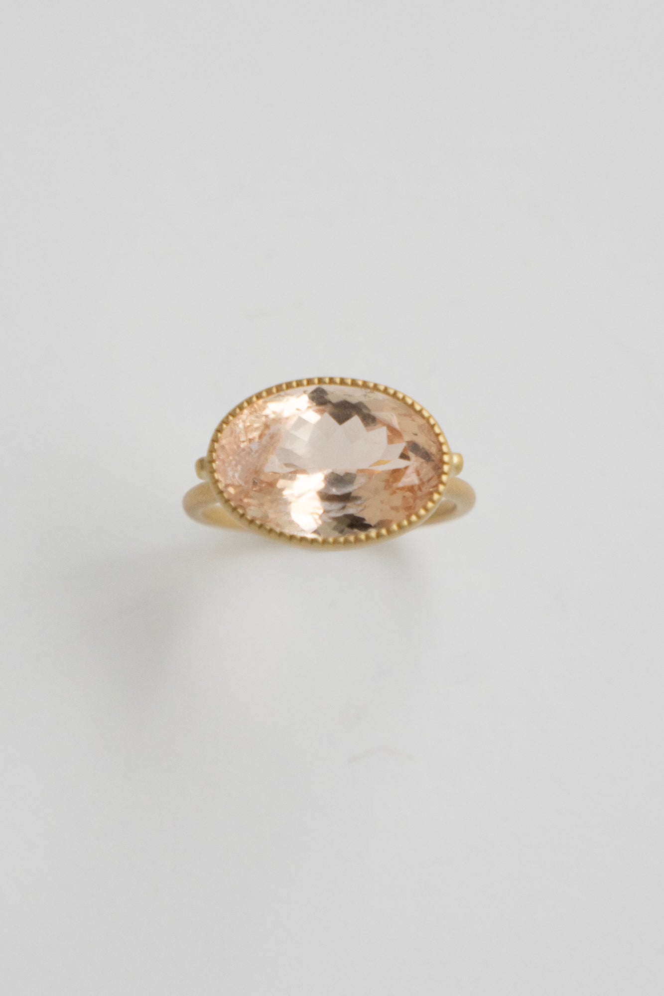 MONAKA jewellery Milgrain Morganite Ring /K18
