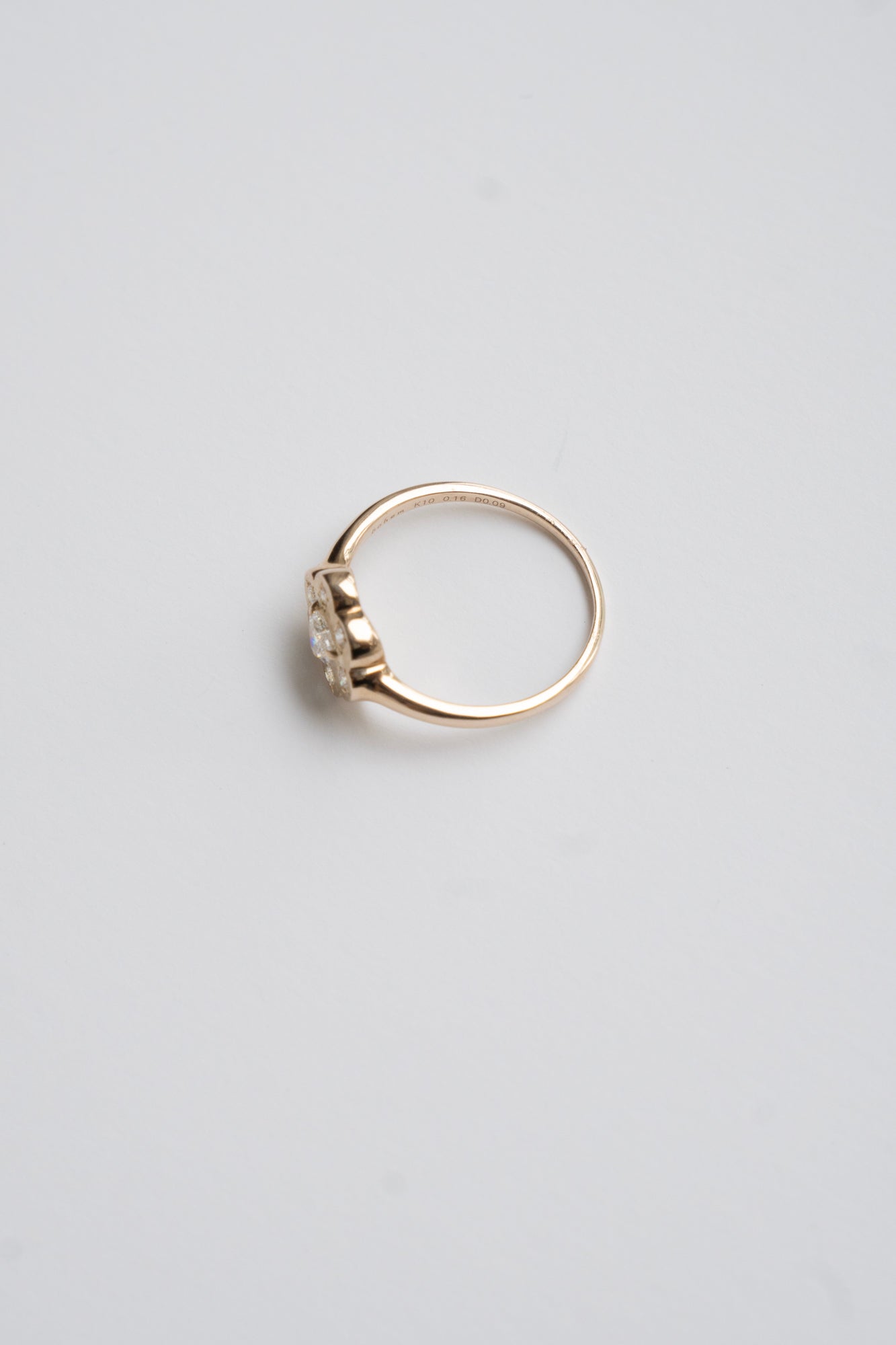 bohem Cotton Flower collection Ring Heart Diamond /K10