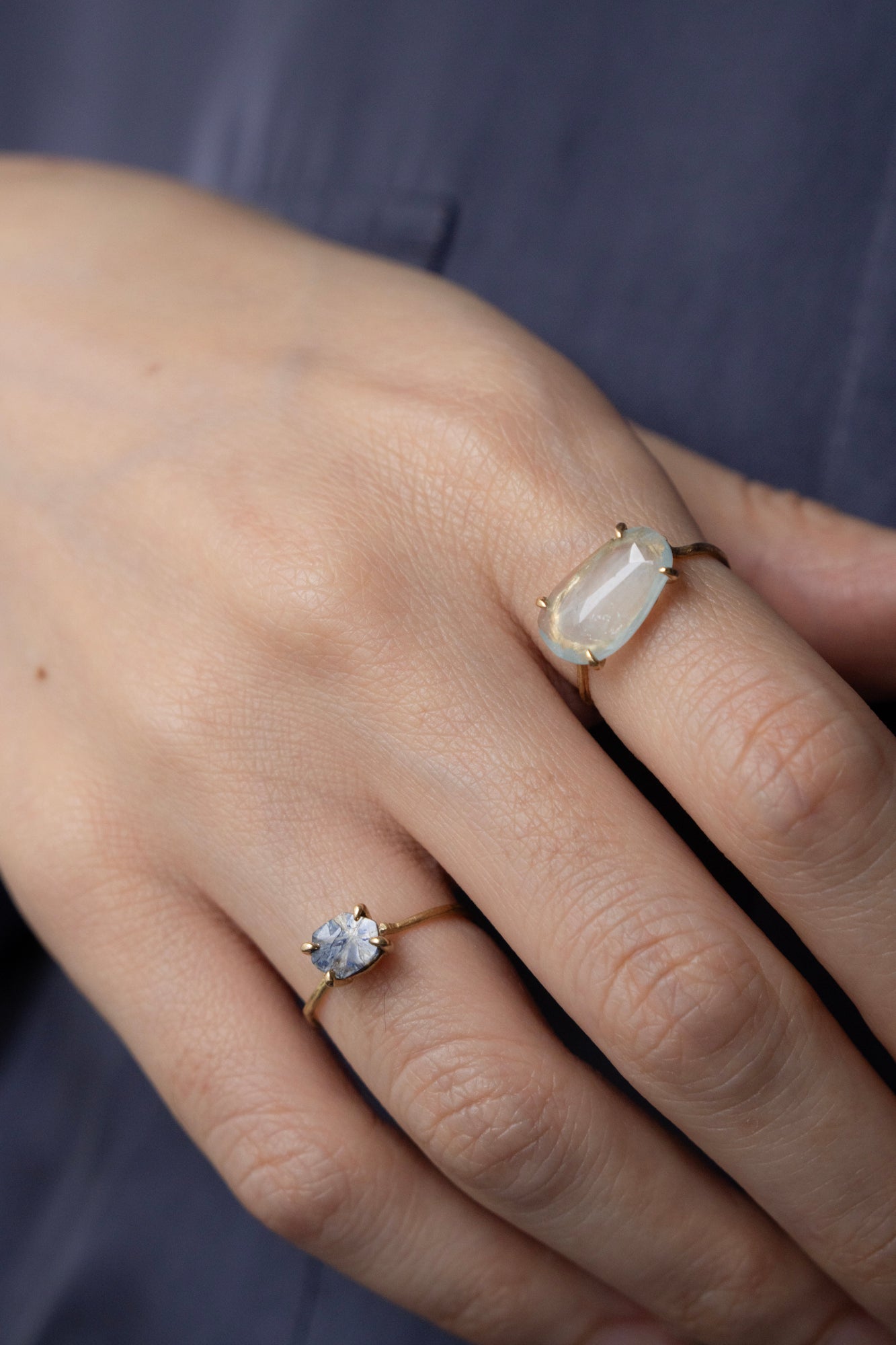 MONAKA jewellery Trapiche Sapphire Ring /K18