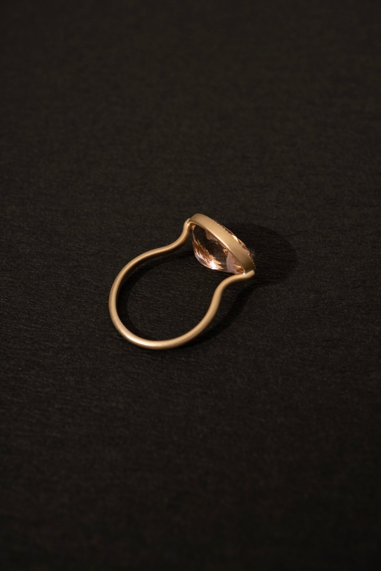 MONAKA jewellery Milgrain Morganite Ring / K18