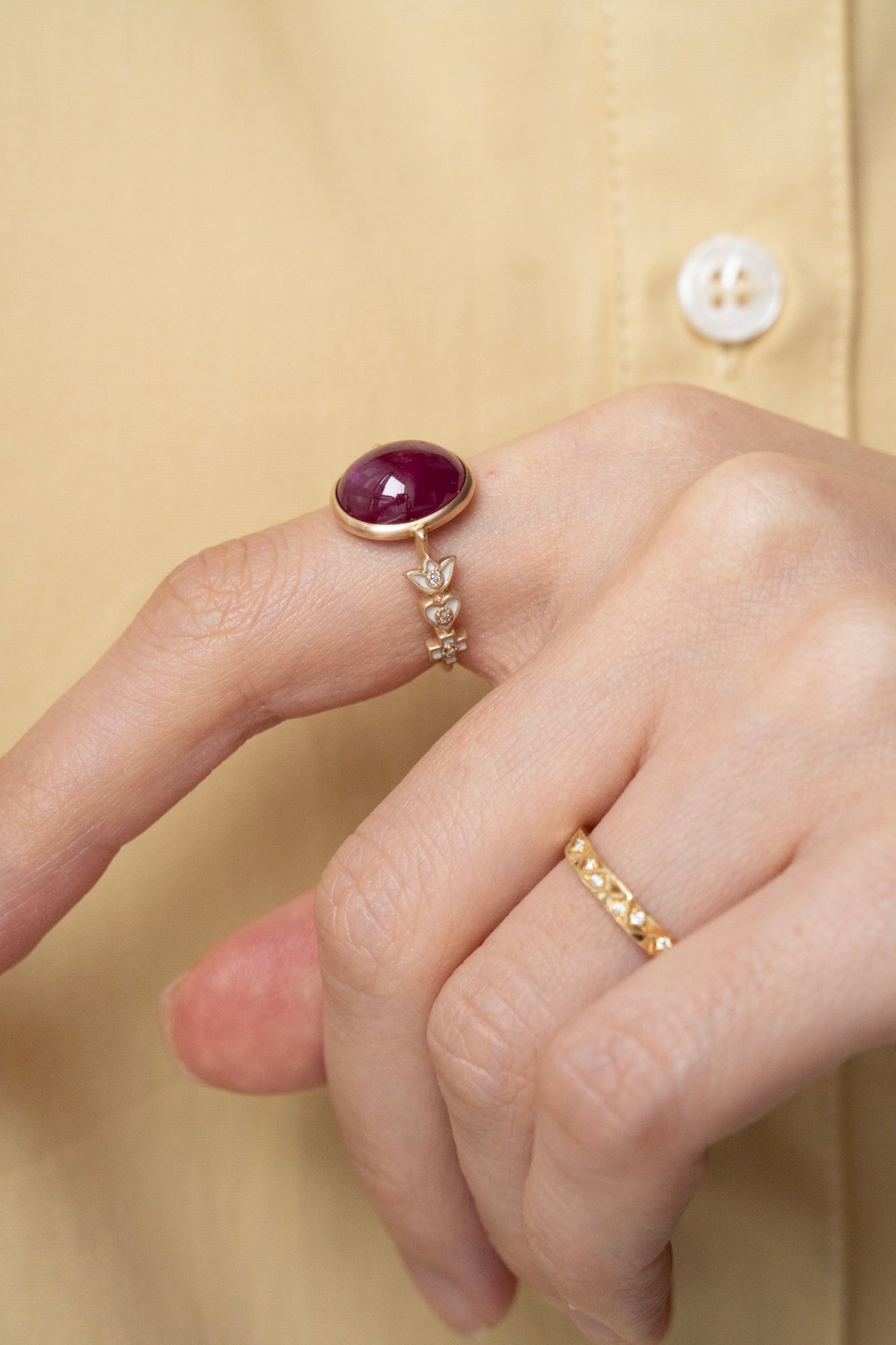 bohem Crown collection Ruby Ring /K10