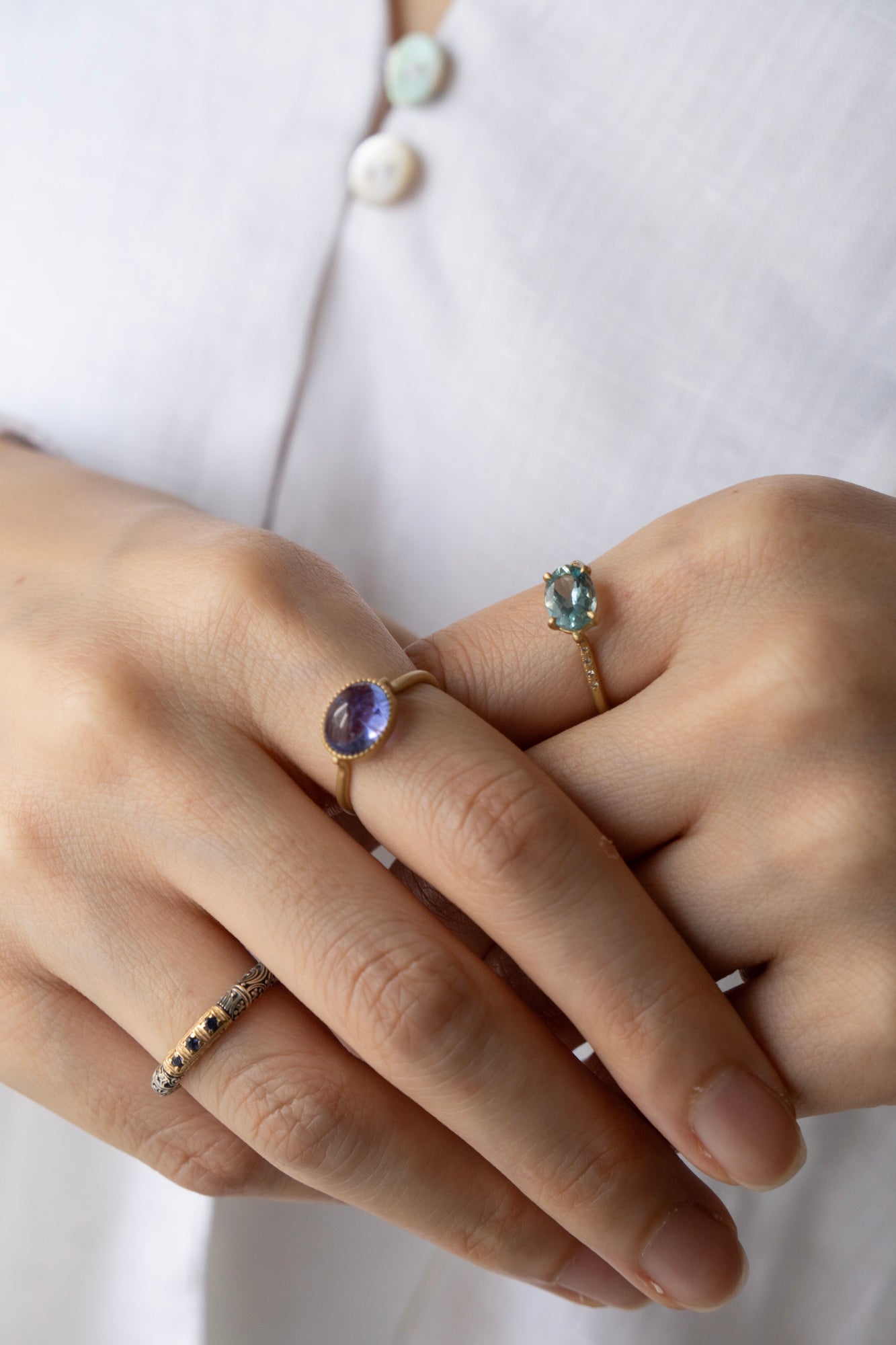 MONAKA jewellery Milgrain Tanzanite Ring /K18