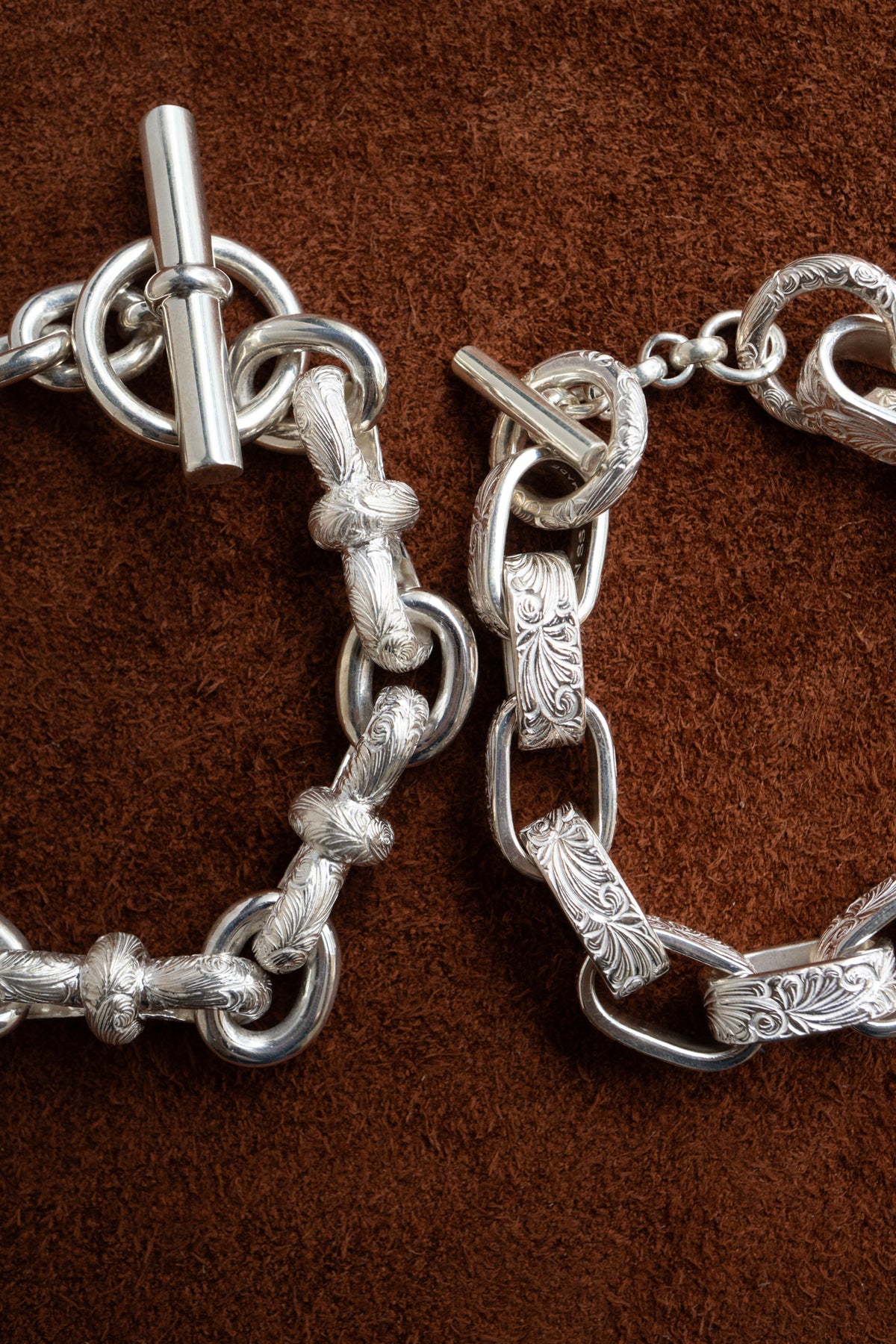 WAKAN SILVER SMITH Arabesque Mobius Bracelet /Silver