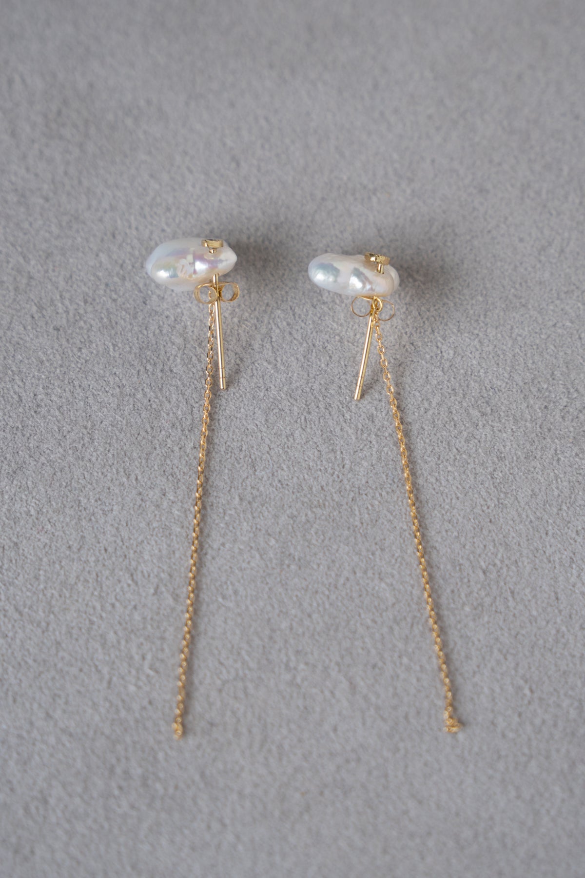 MONAKA jewellery flat Keshi Pearl Pierce /K18