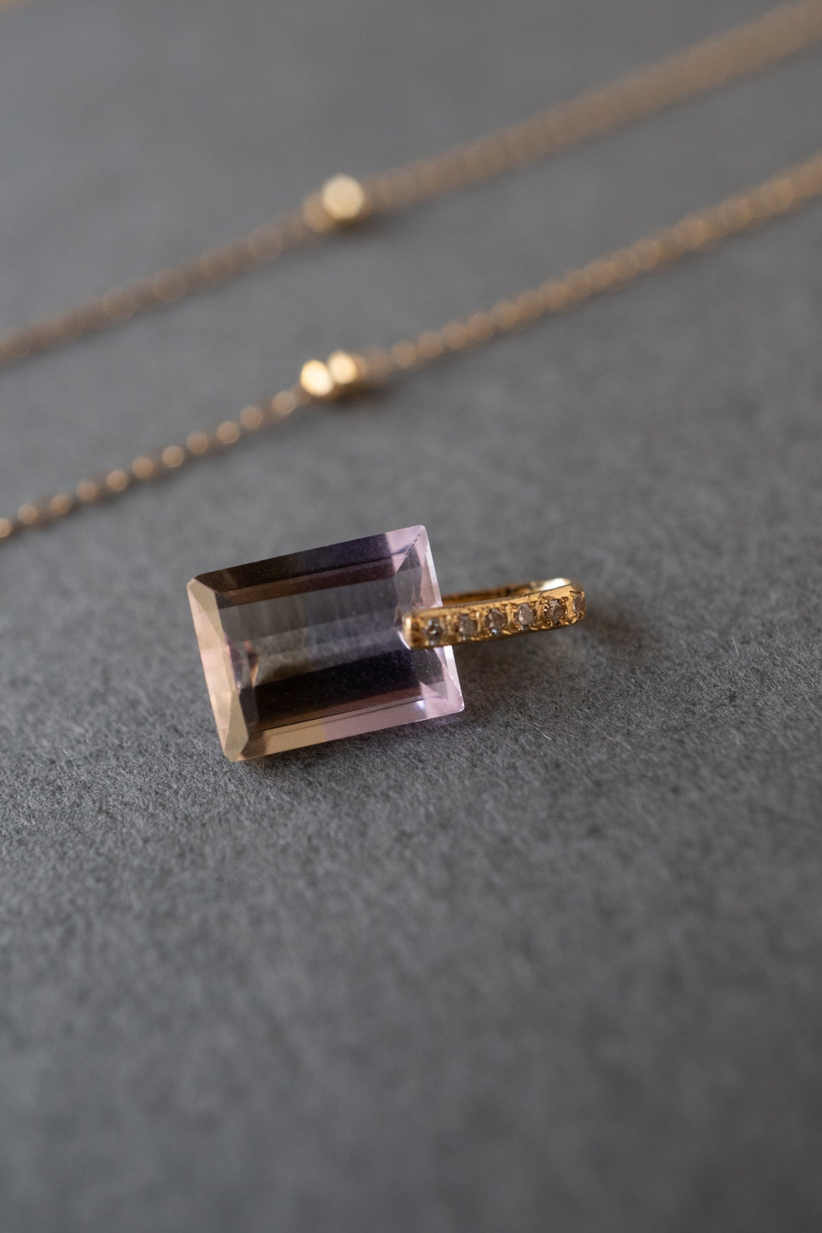 MONAKA jewellery Hibiki Ametrine Pendant Charm Top /K18