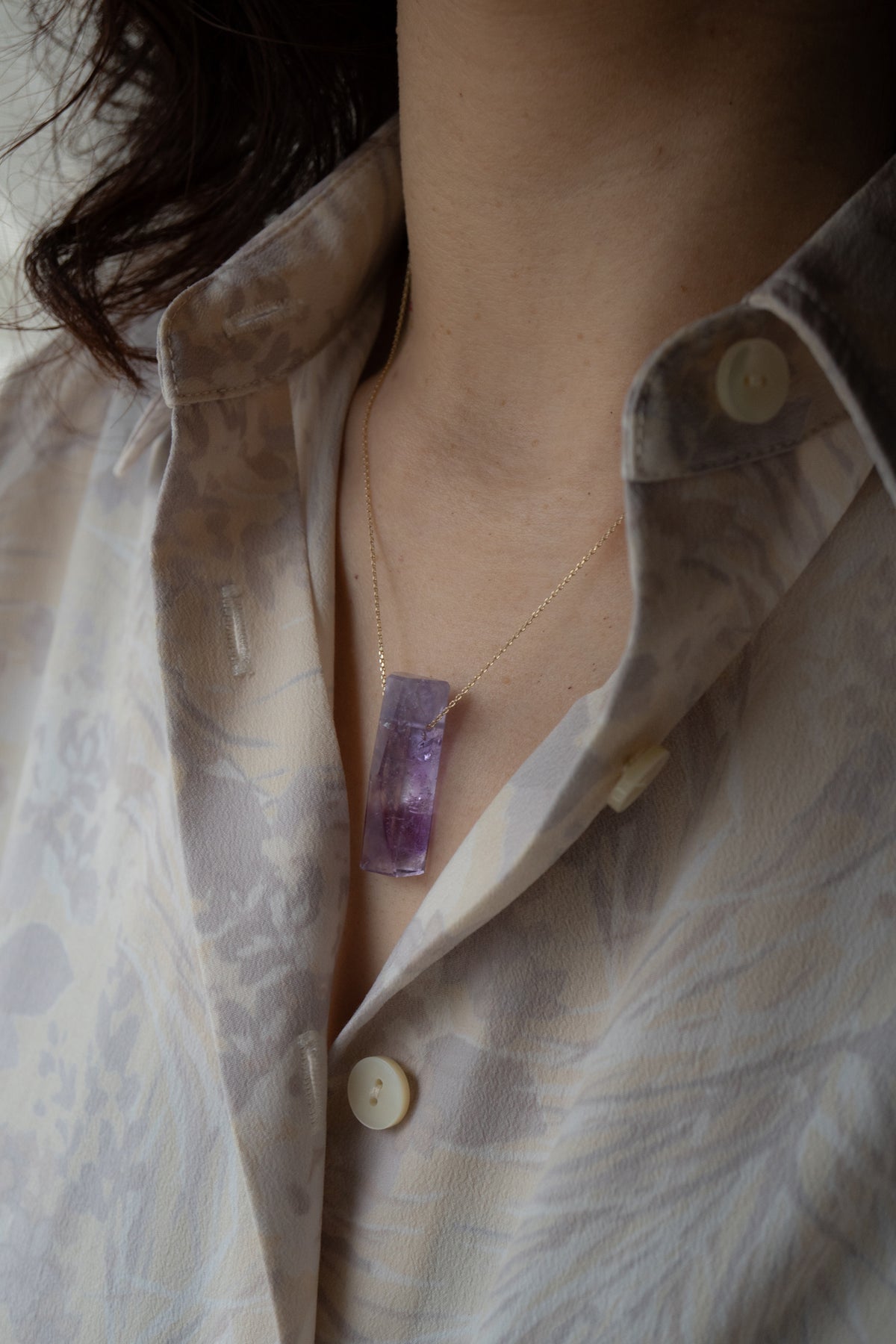 MONAKAjewellery Amethyst Rock Necklace /K10
