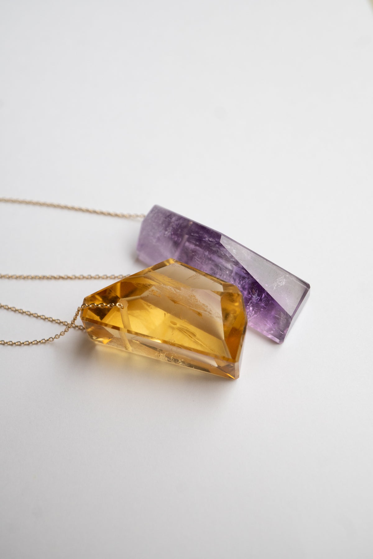 MONAKAjewellery Citrine Rock Necklace /K10
