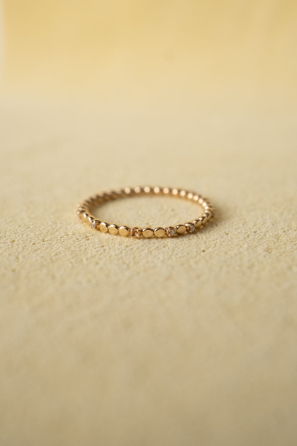 bohem Moon Phase Ring with Diamond /K10 - patchouli Exclusive
