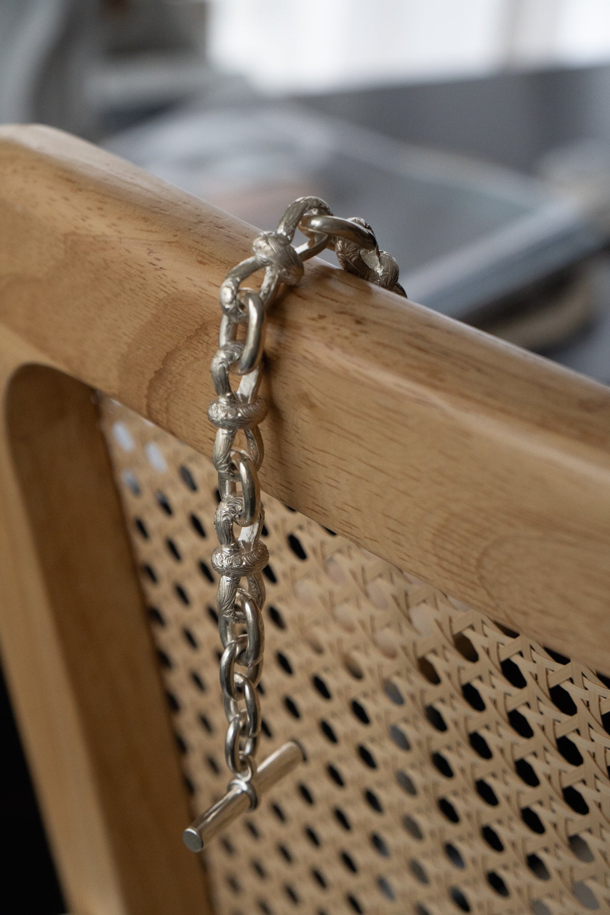 WAKAN SILVER SMITH Arabesque Mobius Bracelet /Silver