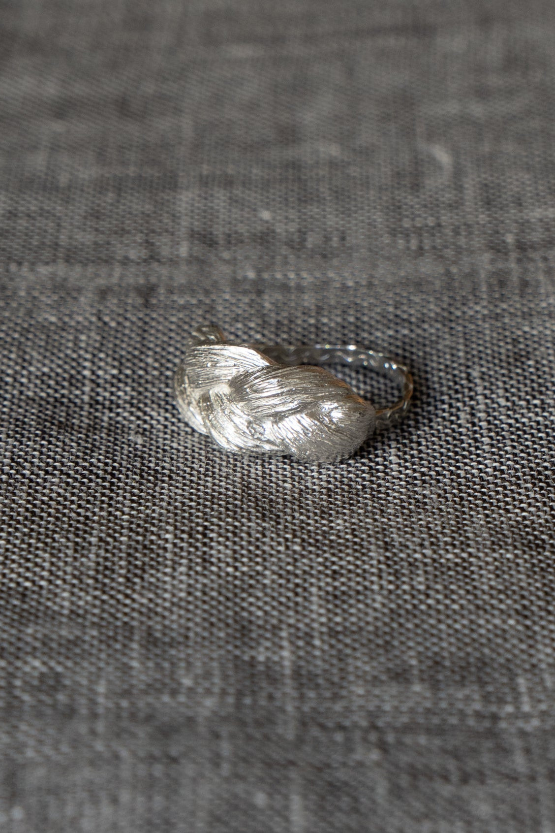 bohem Braid Collection Big Ring /Silver
