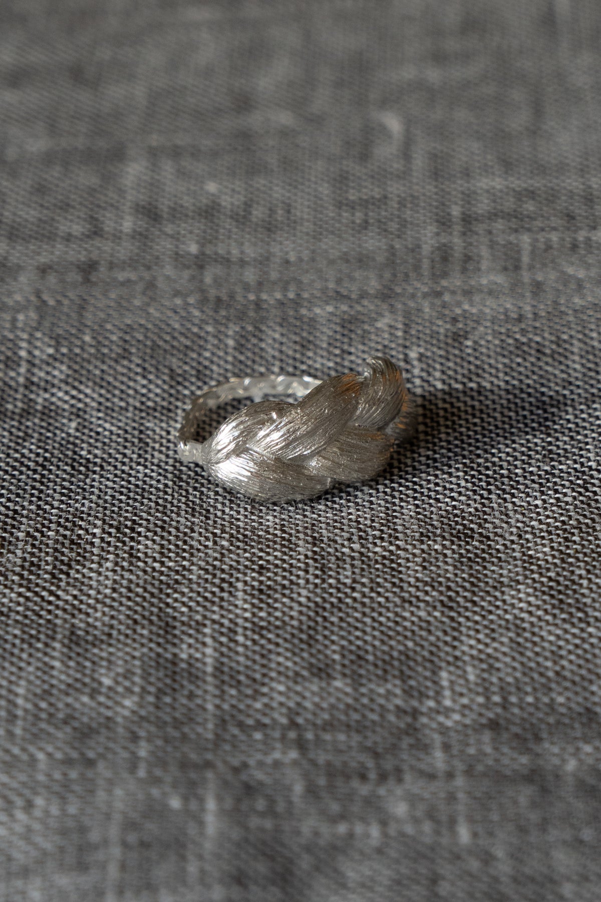 bohem Braid Collection Big Ring /Silver