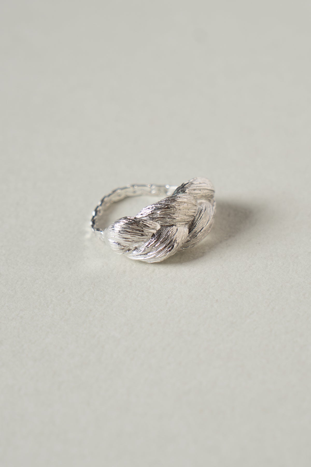 bohem Braid Collection Big Ring /Silver