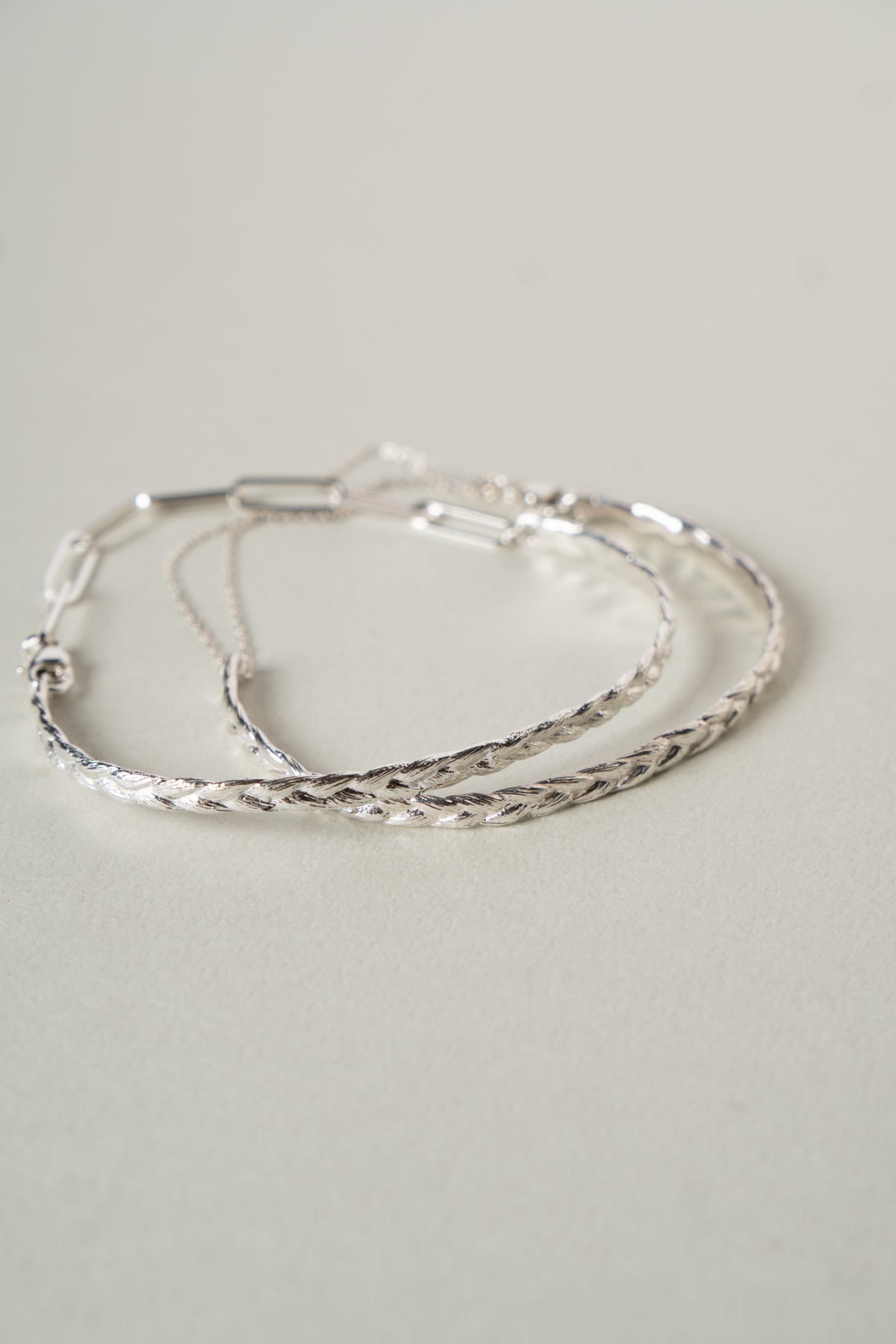bohem Braid collection Bracelet /Silver