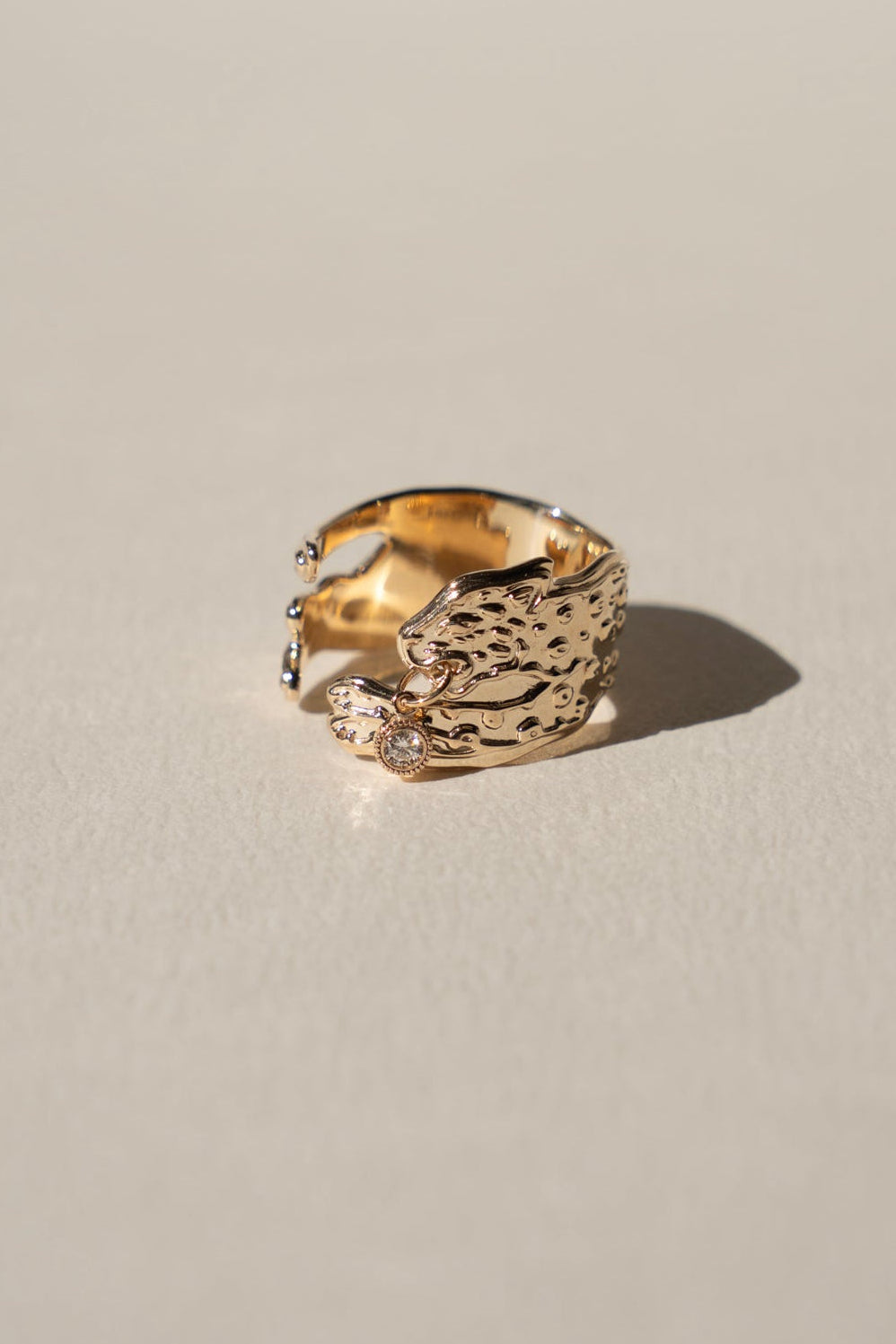 PALA Leopard Ring with Diamond /K10