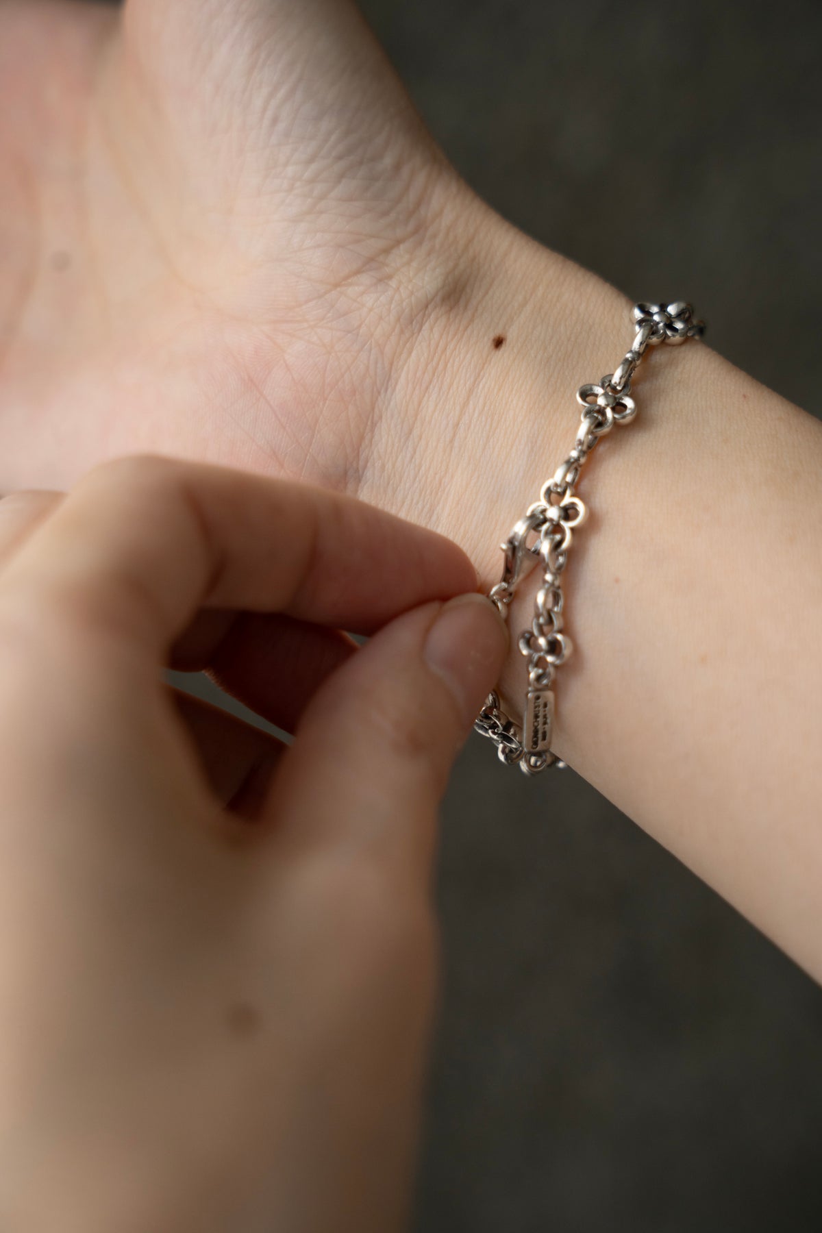 GEROCHRISTO The Flower Chain Bracelet /Silver