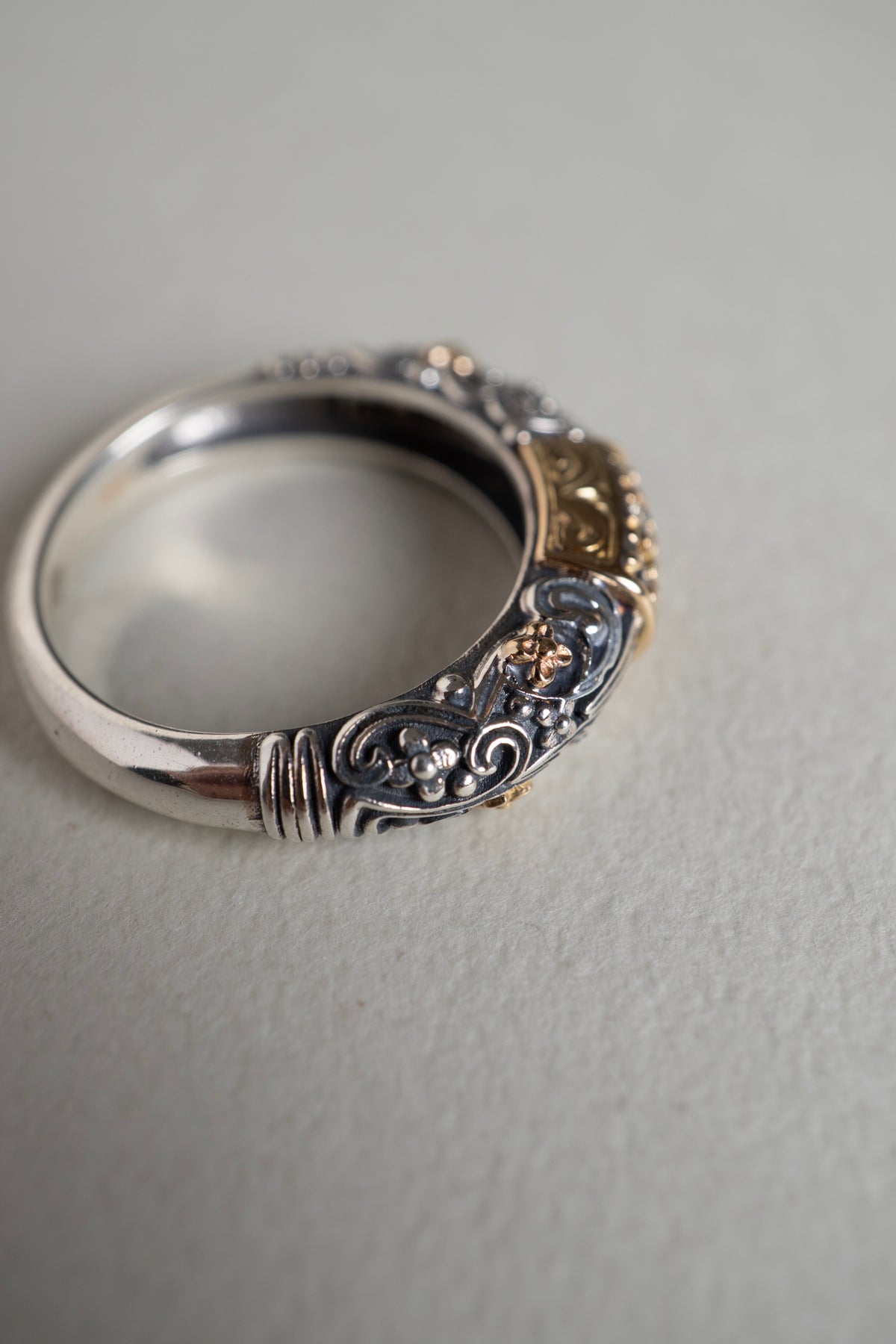 GEROCHRISTO Eden's Garden Ring Brown Diamond /Silver&K18