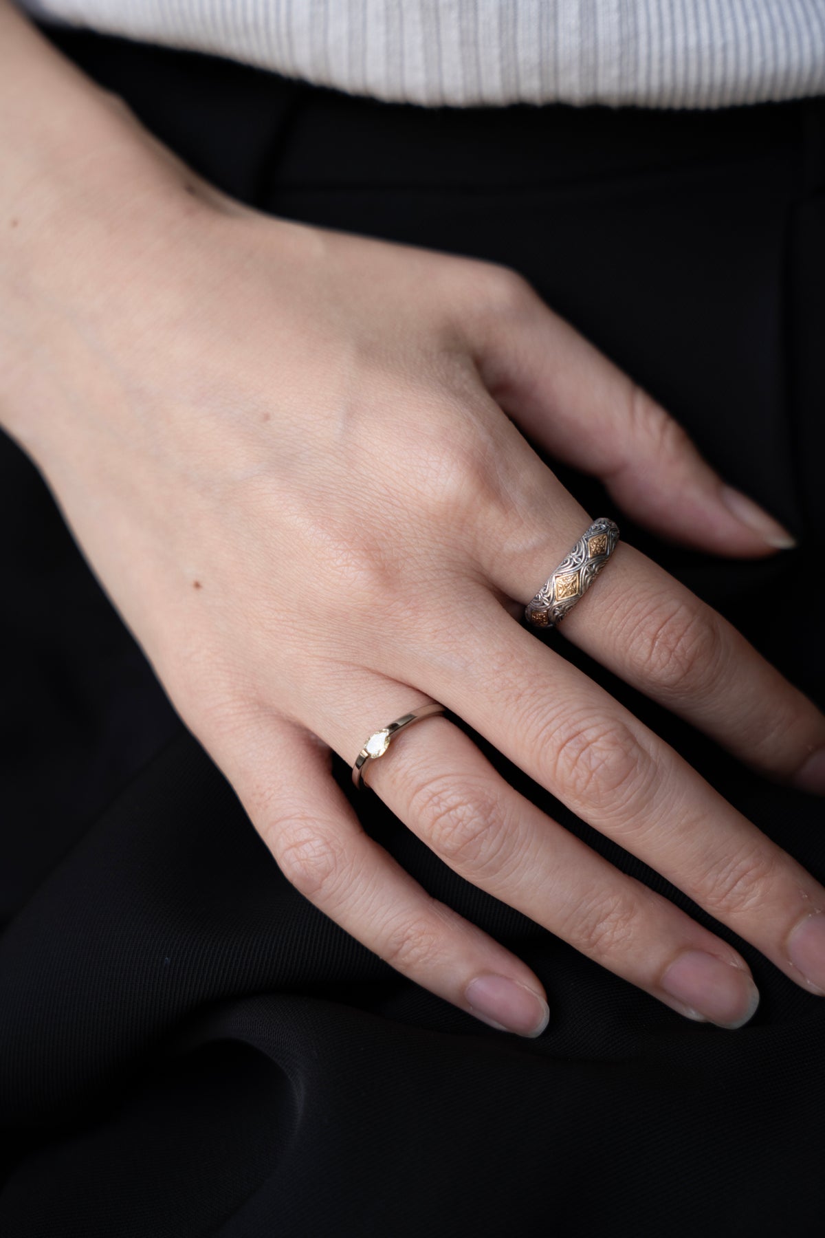 GEROCHRISTO Aretousa Ring /Silver&K18