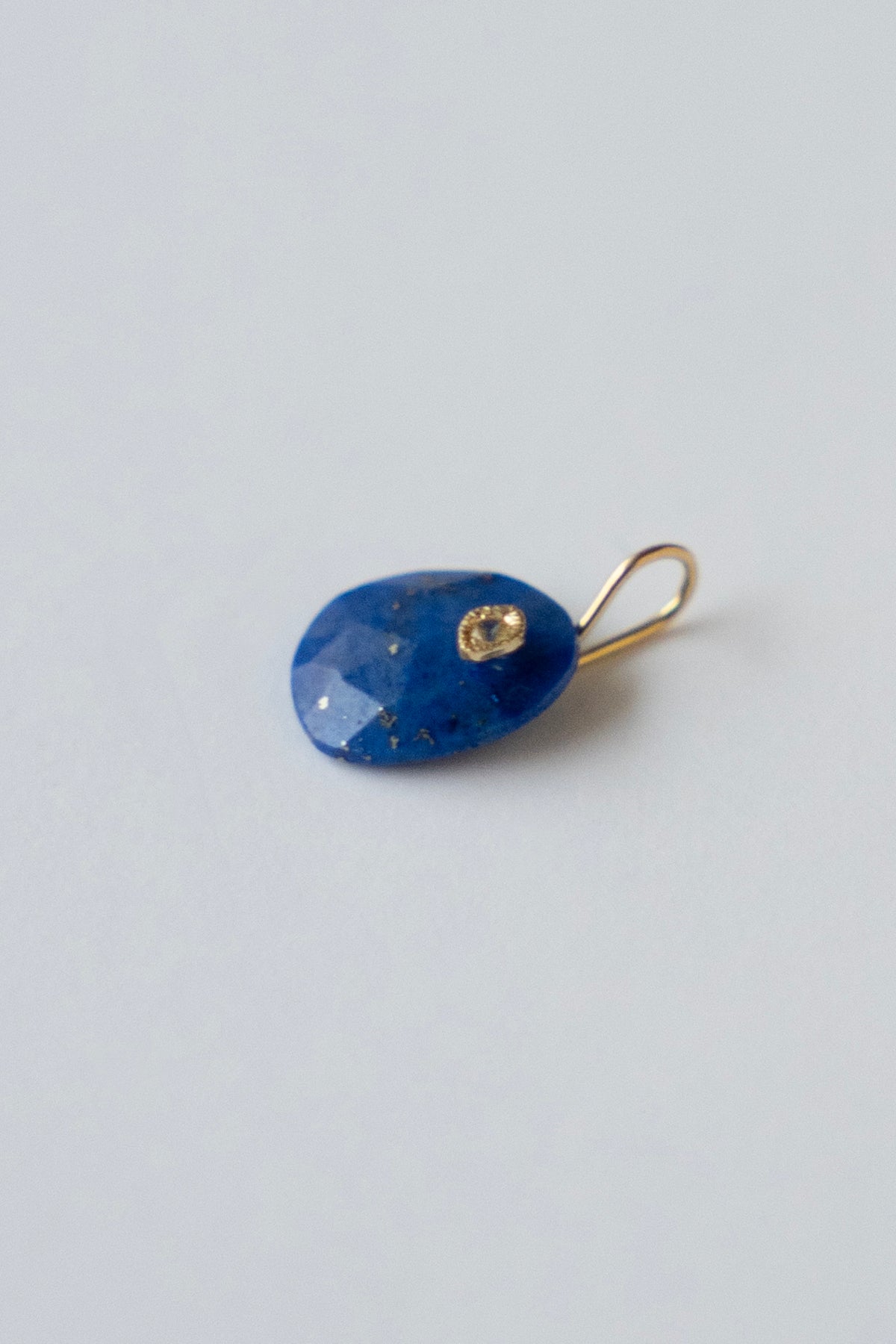 MONAKA jewellery Flat Lapis lazuli Necklace Charm Top /K18