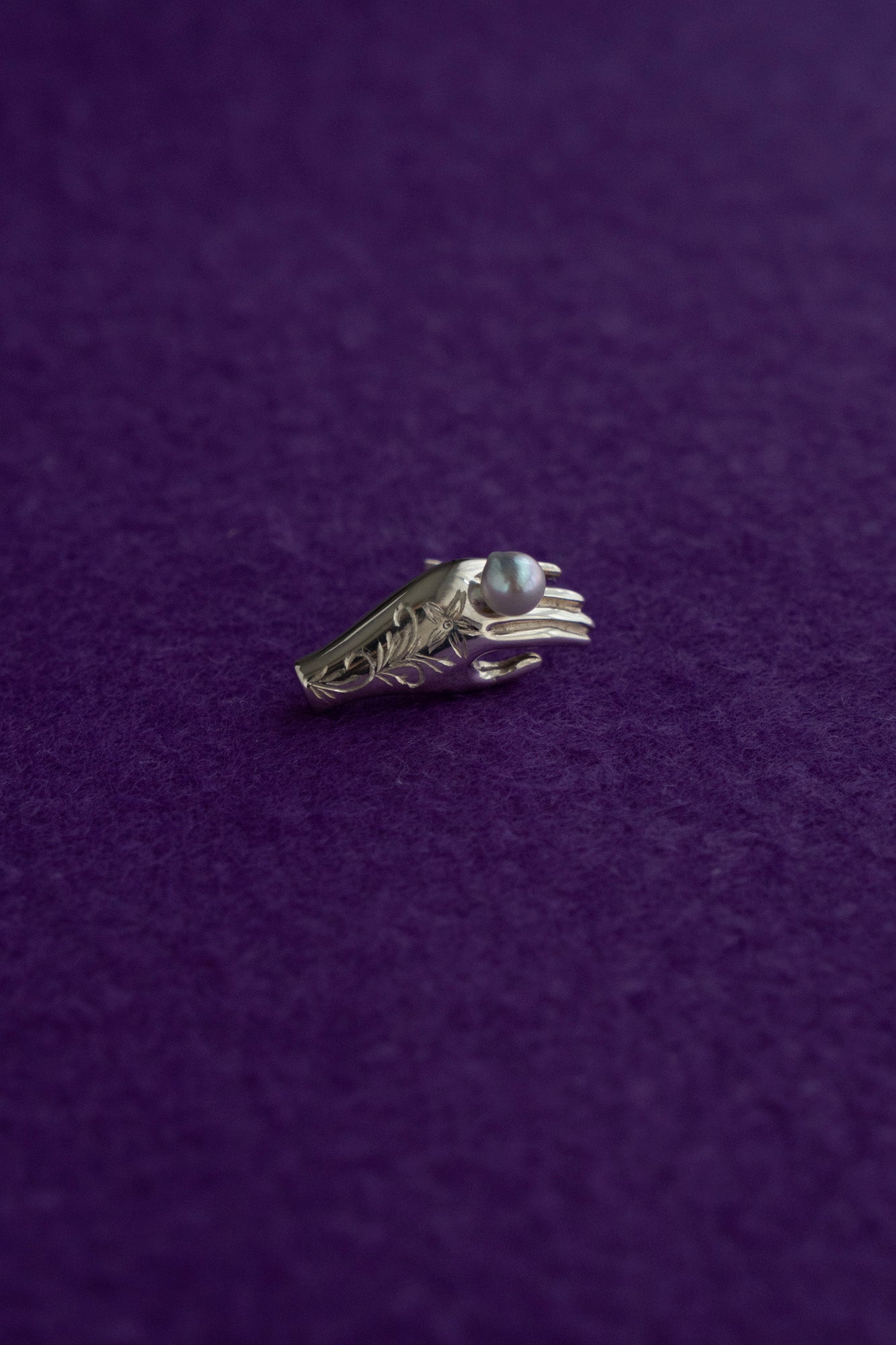 PALA FIGA Hand Pierce Akoya Pearl Tattoo /Silver