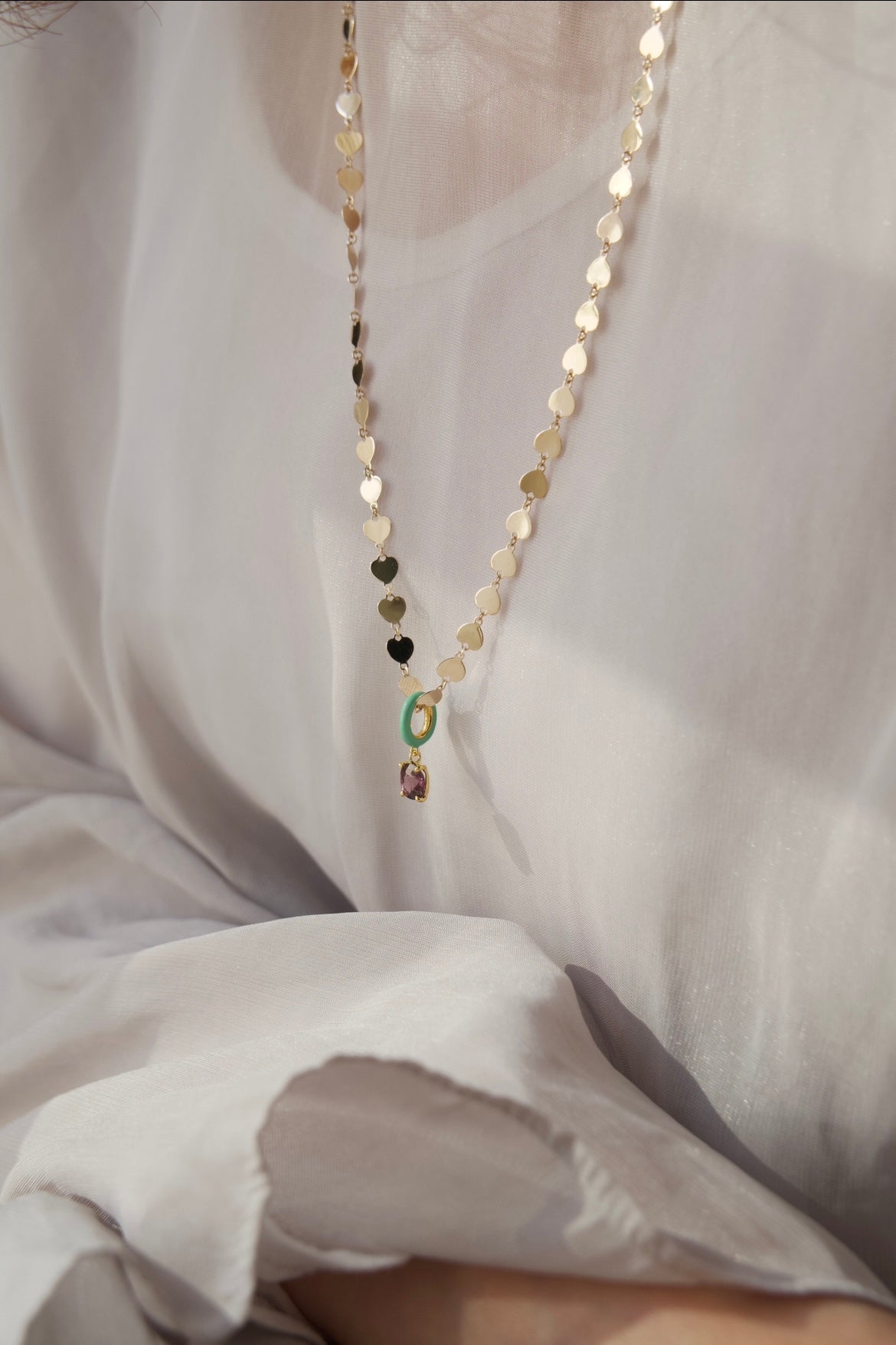 bohem Candy Collection Purple Spinel Charm Top