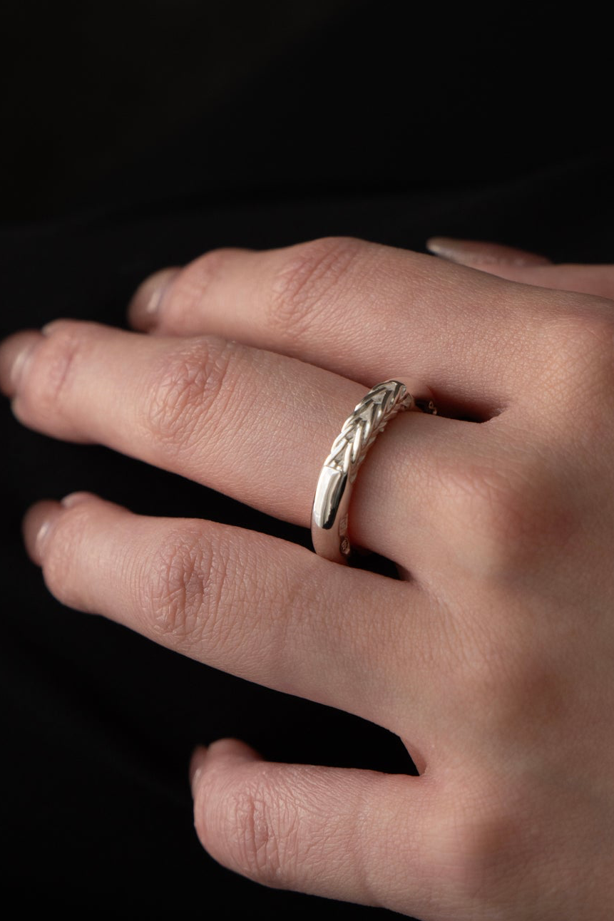WAKAN SILVER SMITH ワカンシルバースミス Braided Silver Ring ブレイ
