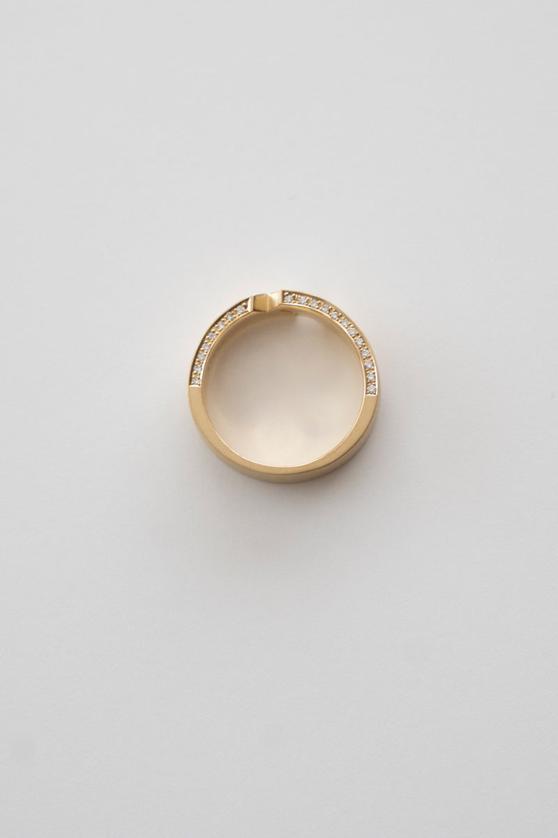 ALLIS Baguette & Melee Diamond Ring /K18