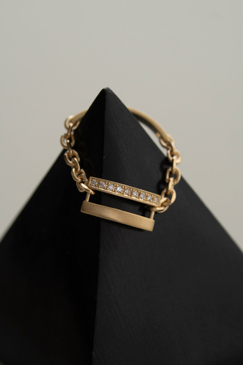 ALLIS Diamond Chain Ring /K18