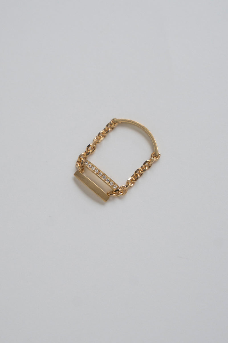ALLIS Diamond Chain Ring /K18