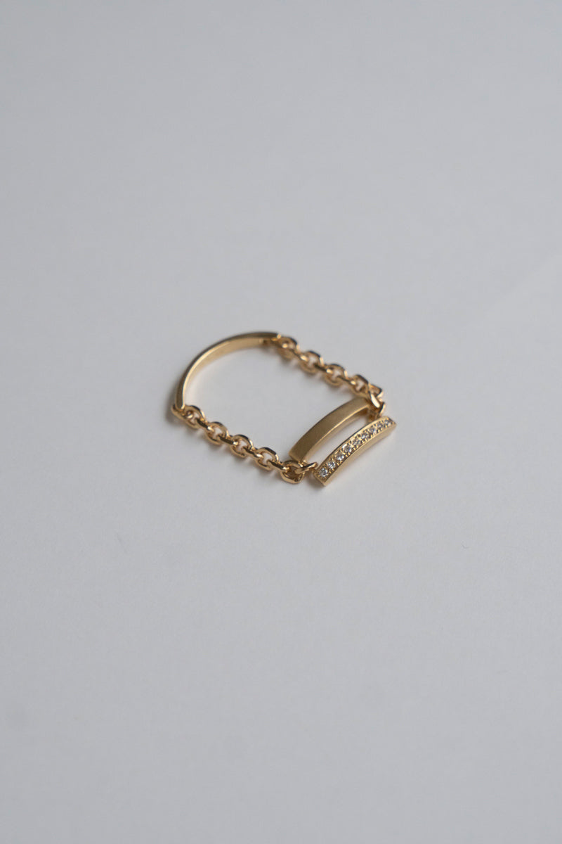 ALLIS Diamond Chain Ring /K18