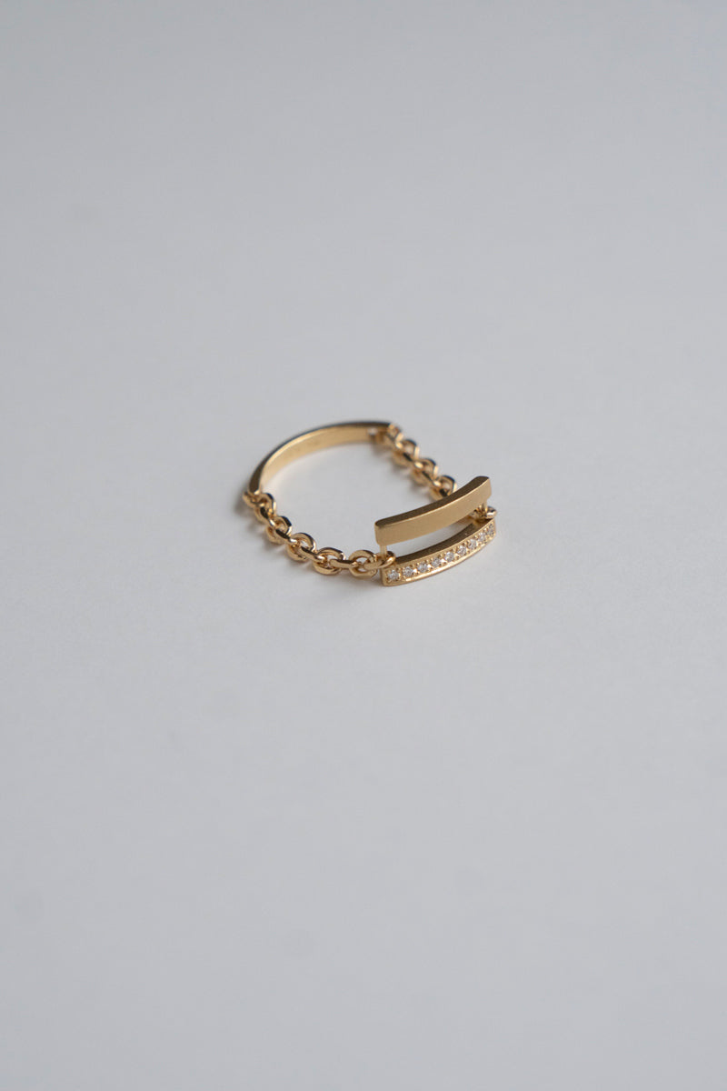 ALLIS Diamond Chain Ring /K18