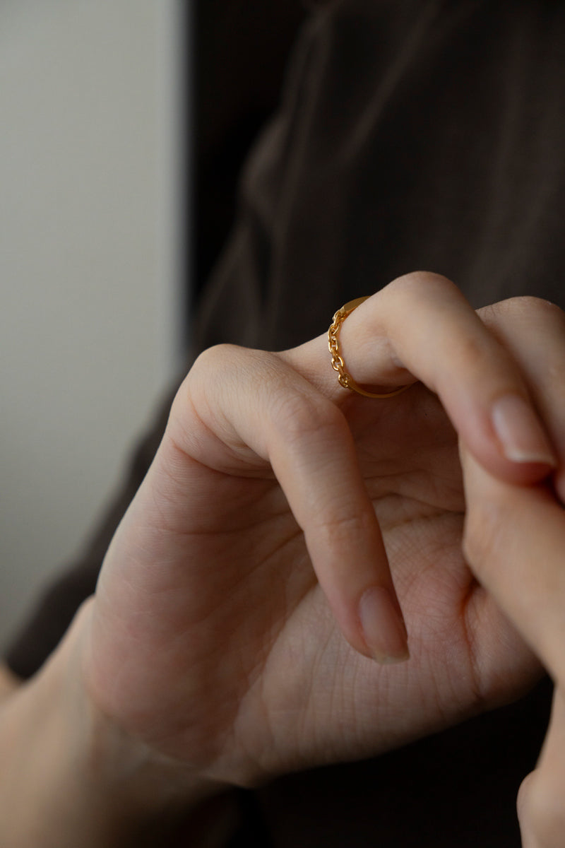 ALLIS Diamond Chain Ring /K18