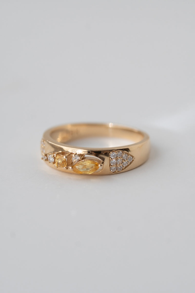 MILA OMI AMAUNET BABA RING Yellow Sapphire /K10 /K18