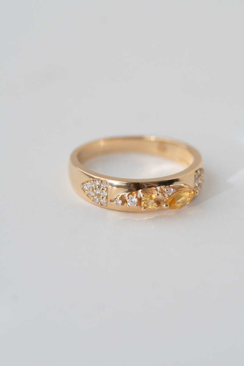 MILA OMI AMAUNET BABA RING Yellow Sapphire /K10 /K18
