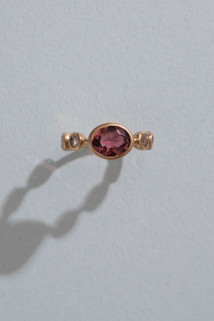 bohem Q collection Pink Tourmaline Ring /K10