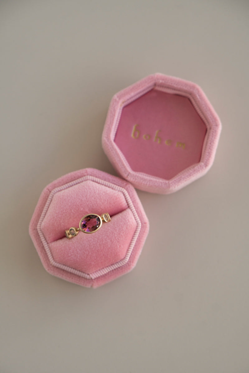 bohem Q collection Pink tourmaline ring ピンクトルマリンリング/K10