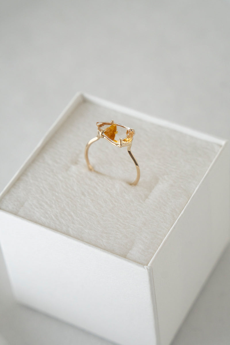 patchouli 別注 bohem Loose Stone Limonite in topaz ring /K10