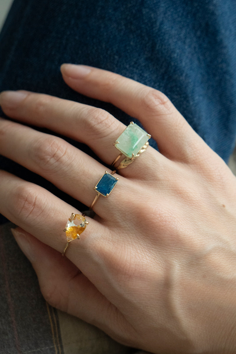 patchouli 別注 bohem Loose Stone Limonite in topaz ring /K10