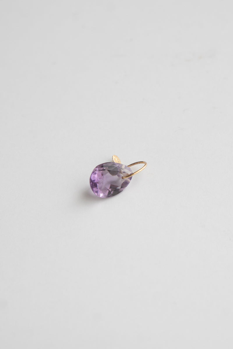 bohem Necklace Charm Top Amethyst /K10