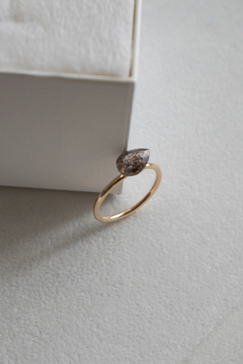 patchouli special order bohem Loose Stone Super seven quartz ring /K10