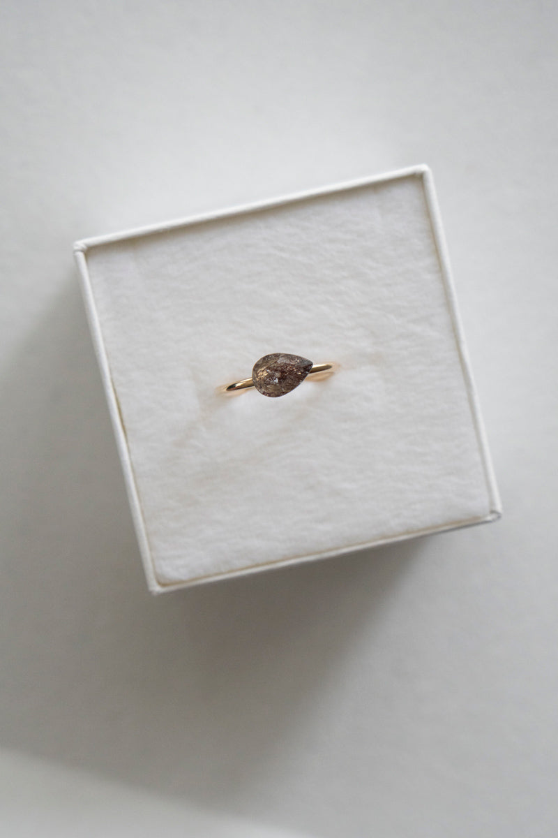 patchouli special order bohem Loose Stone Super seven quartz ring /K10