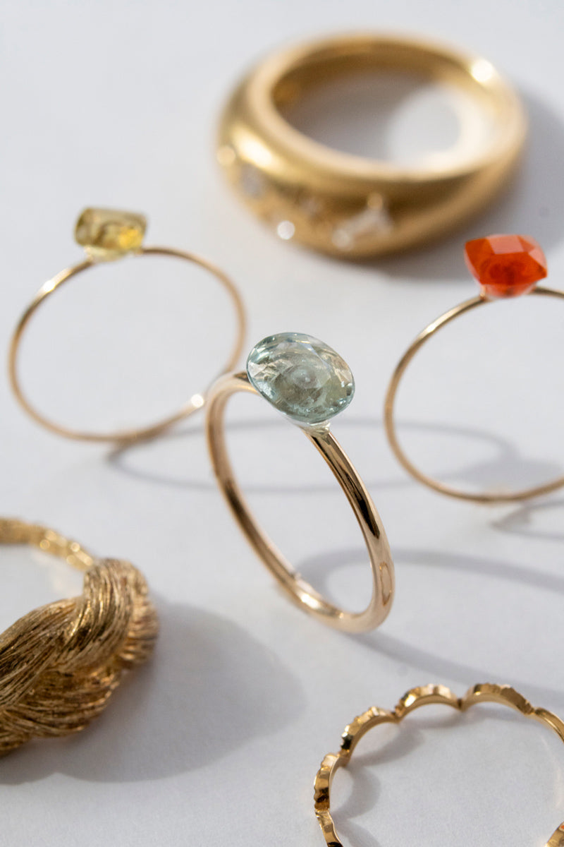 patchouli special order bohem loose stone kyanite ring /K10